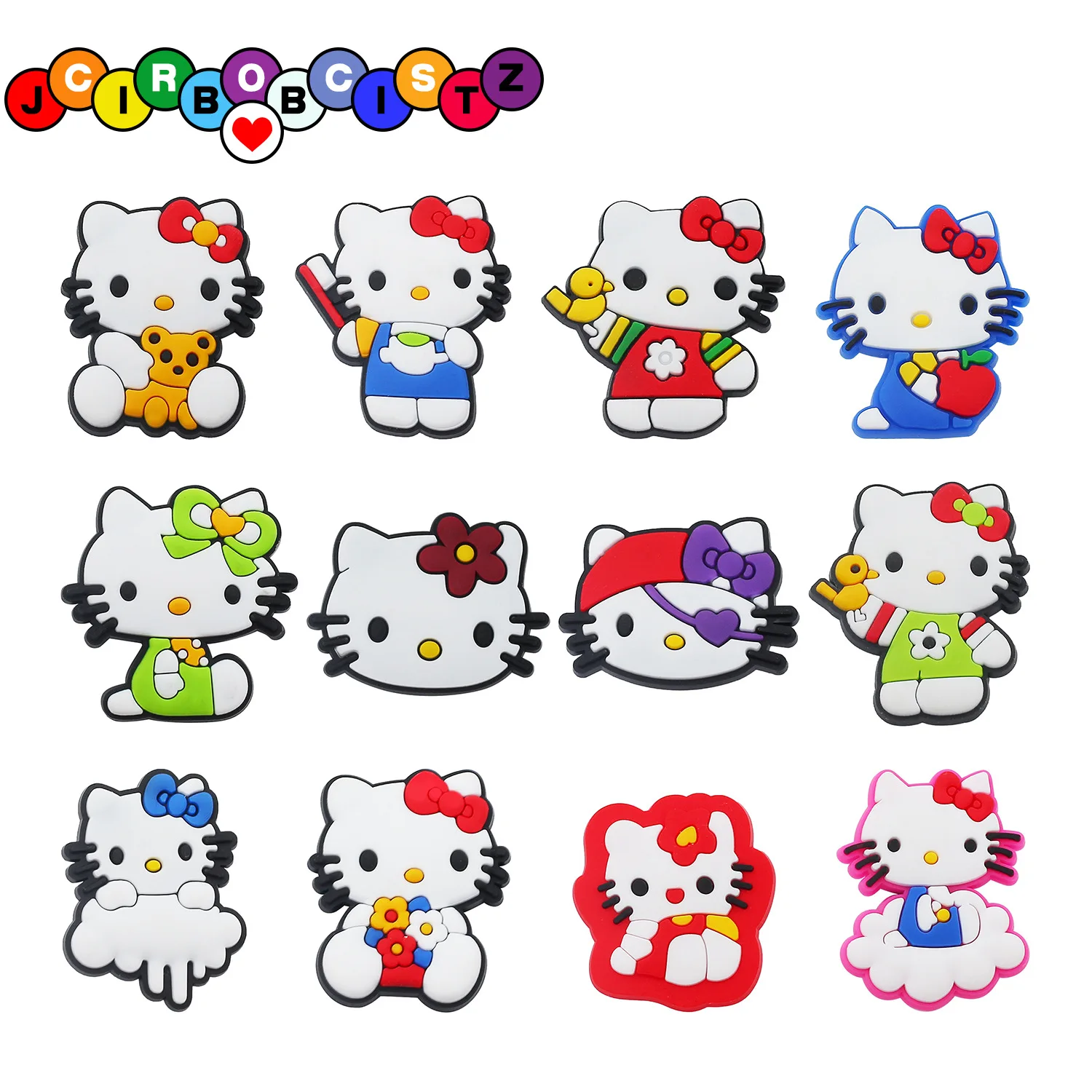 1pcs Single Sale Wholesale Hello Kitty Cartoon Shoe Buckle Cute Sneakers Slippers Decoration PVC Souvenir Kids Party X-mas Gifts
1pcs Single Sale Wholesale Hello Kitty Cartoon Shoe Buckle Cute Sneakers Slippers Decoration PVC Souvenir Kids Party X-mas Gifts