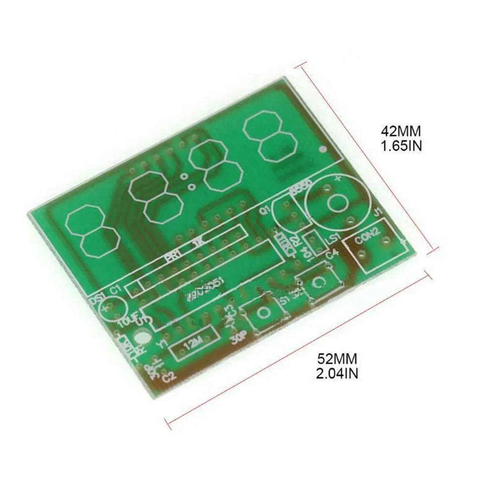 AT89C2051 4-bit Digital Electronic Clock DIY Soldering Practice Soldering Skills DIY Kit Electronic Kit For Self-Assembly
AT89C2051 4-bit Digital Electronic Clock DIY Soldering Practice Soldering Skills DIY Kit Electronic Kit For Self-Assembly