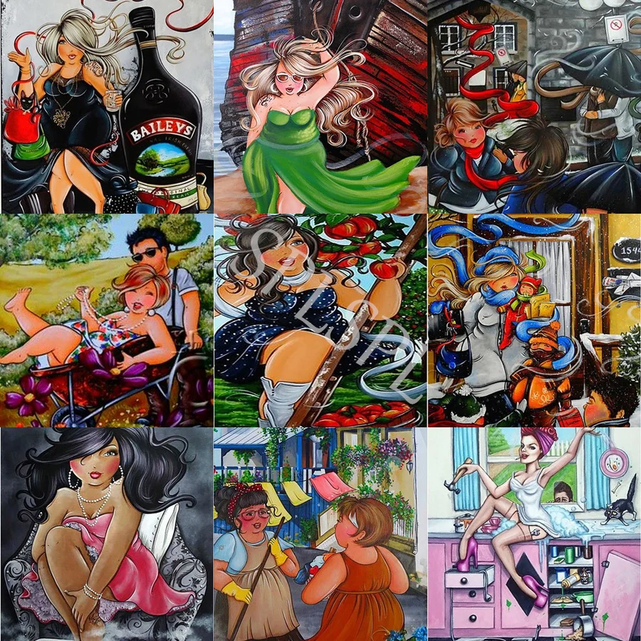 Cartoon Diamond Painting Diy Full Diamond Poster Portrait Sexy Fat Lady Rhinestone Mosaic Embroidery Home Bedroom Decor
Cartoon Diamond Painting Diy Full Diamond Poster Portrait Sexy Fat Lady Rhinestone Mosaic Embroidery Home Bedroom Decor