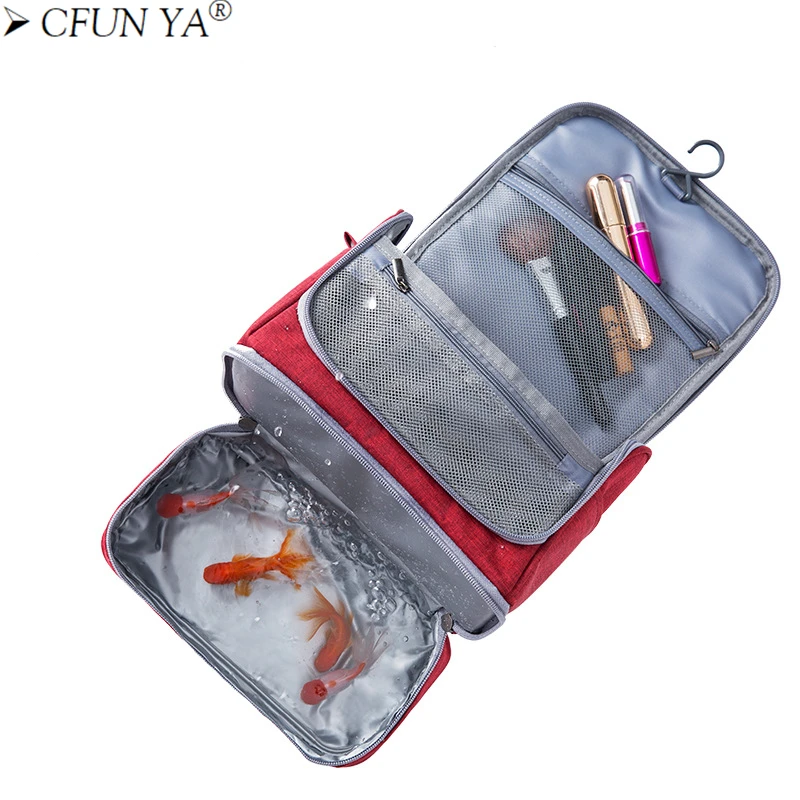 Водонепроницаемая Складная косметичка CFUN YA, Женская дорожная косметичка, органайзер для туалетных принадлежностей, подвесная сухая и влажная сумка для хранения
Водонепроницаемая Складная косметичка CFUN YA, Женская дорожная косметичка, органайзер для туалетных принадлежностей, подвесная сухая и влажная сумка для хранения