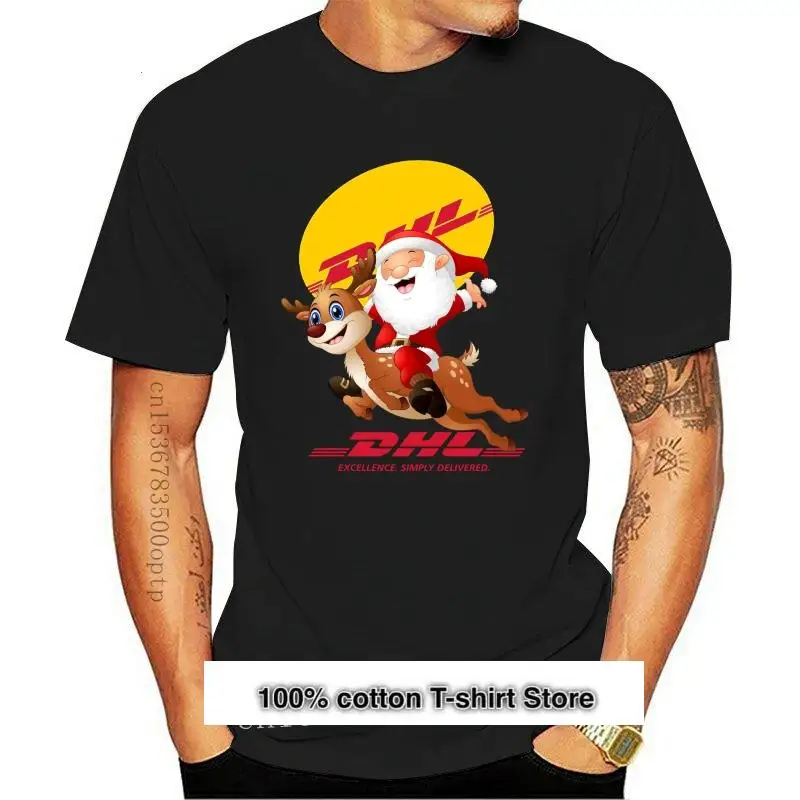 New Santa Claus Riding Reindeer Dhl Excellence Simply Delivered T Shirt Custom Printed 100% Cotton T-shirts
New Santa Claus Riding Reindeer Dhl Excellence Simply Delivered T Shirt Custom Printed 100% Cotton T-shirts