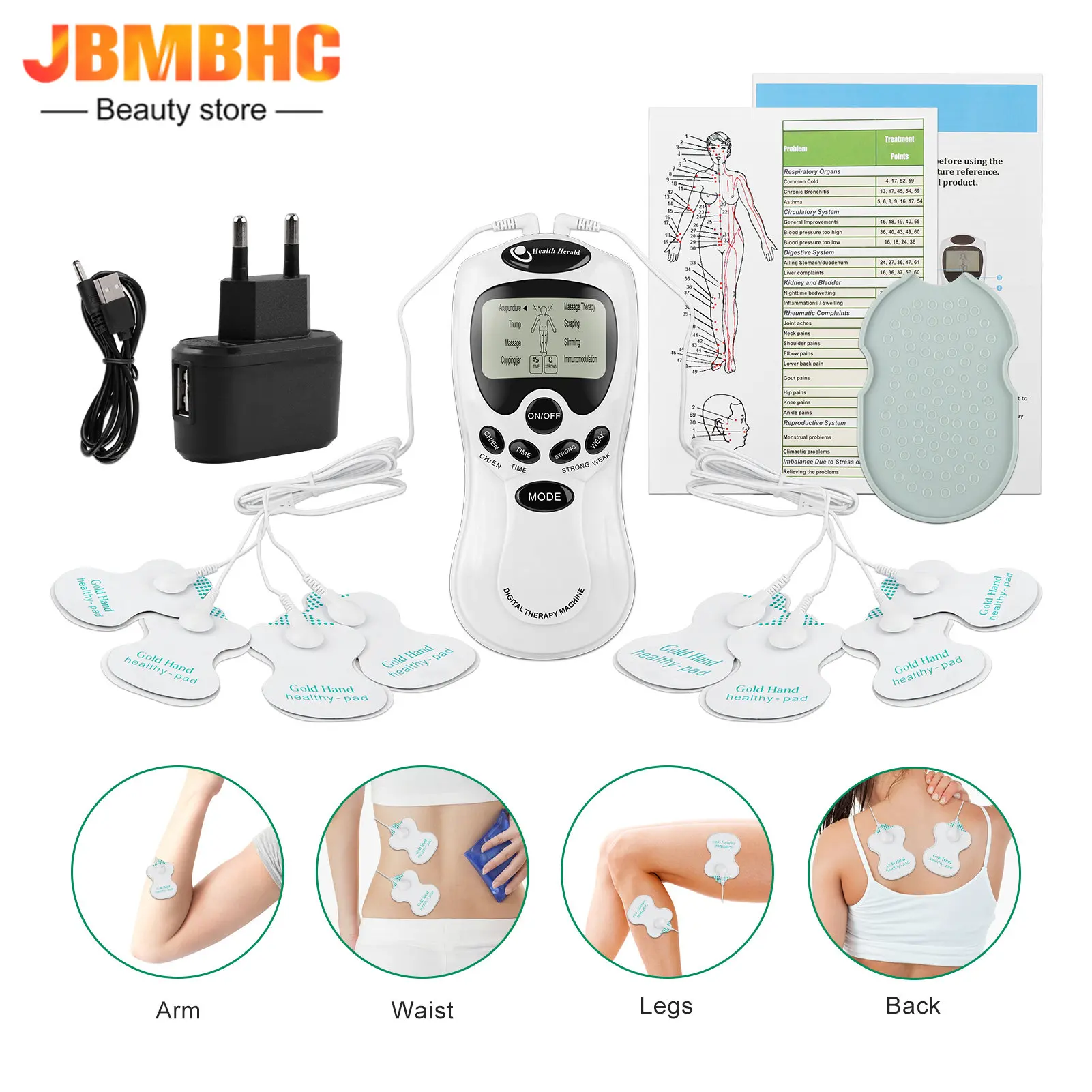 8 Modes Professional Physiotherapy Tens Machine EMS Muscle Electrostimulator Physiotherapy Electric Full Body Relaxing Massager
8 Modes Professional Physiotherapy Tens Machine EMS Muscle Electrostimulator Physiotherapy Electric Full Body Relaxing Massager