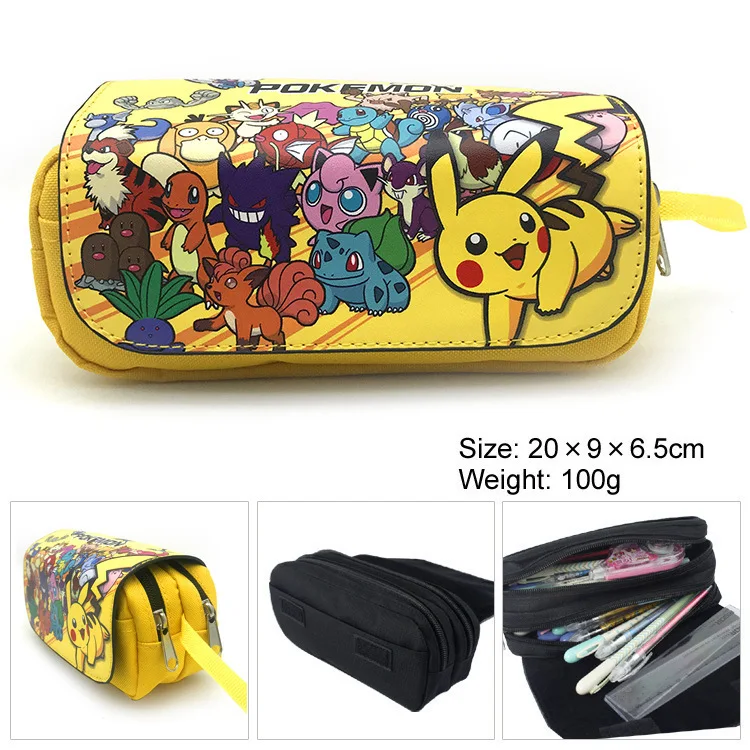 New Pokemon Pikachu Pencil Case High Capacity Student Double Zipper Pencil Bag Children Pencilcase School Stationery Supplies
New Pokemon Pikachu Pencil Case High Capacity Student Double Zipper Pencil Bag Children Pencilcase School Stationery Supplies