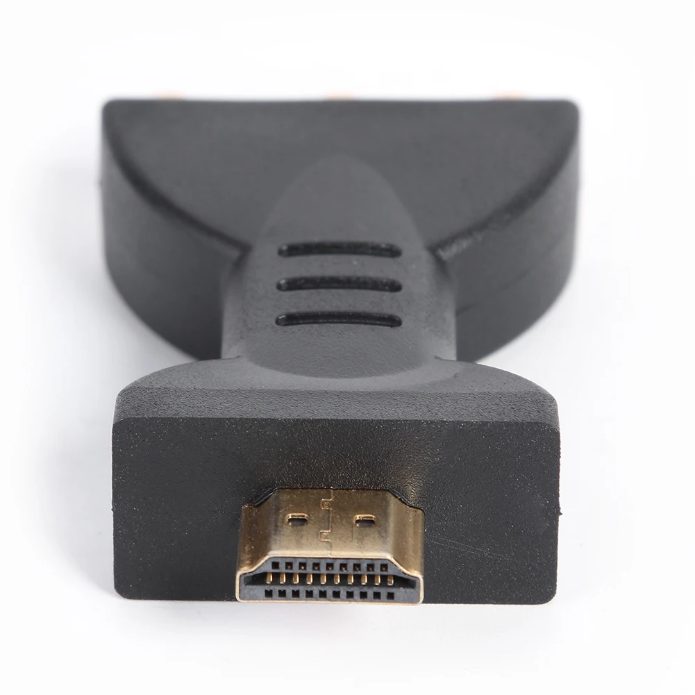 HDMI-совместимый штекер-3 RCA гнездовой композитный AV аудио видео адаптер Поддержка