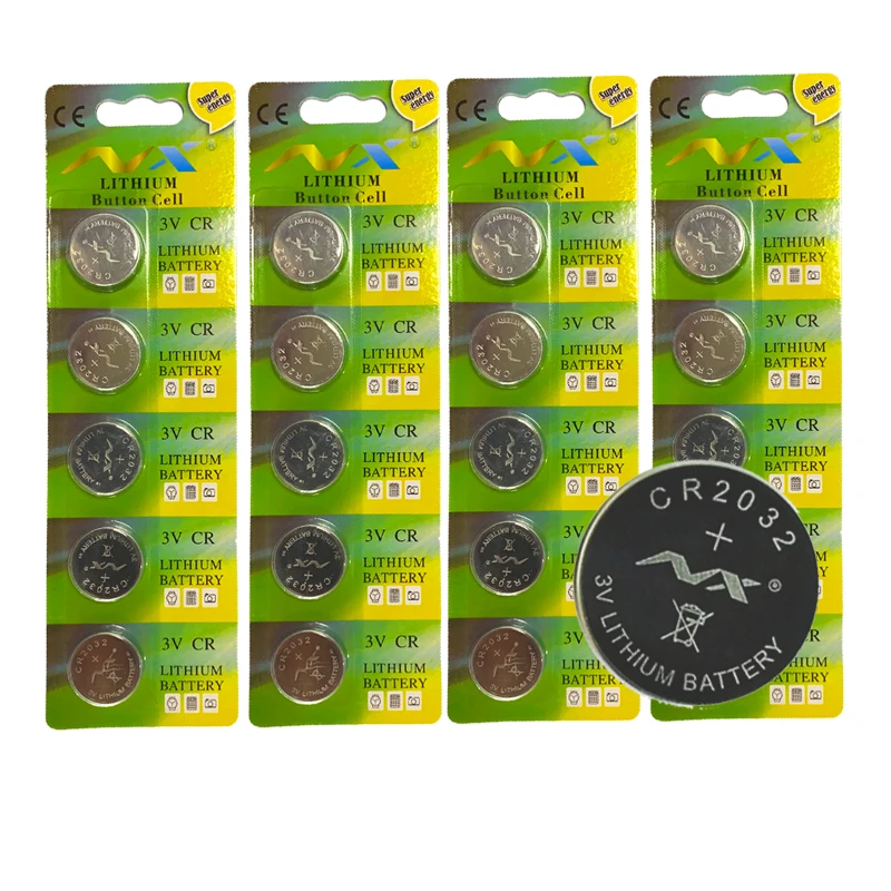 20pcs 3V CR2032 CR 2032 DL2032 BR2032 Lithium Battery For Watch Calculator Toy Electronic Scale Remote Control Button Coin Cell
20pcs 3V CR2032 CR 2032 DL2032 BR2032 Lithium Battery For Watch Calculator Toy Electronic Scale Remote Control Button Coin Cell