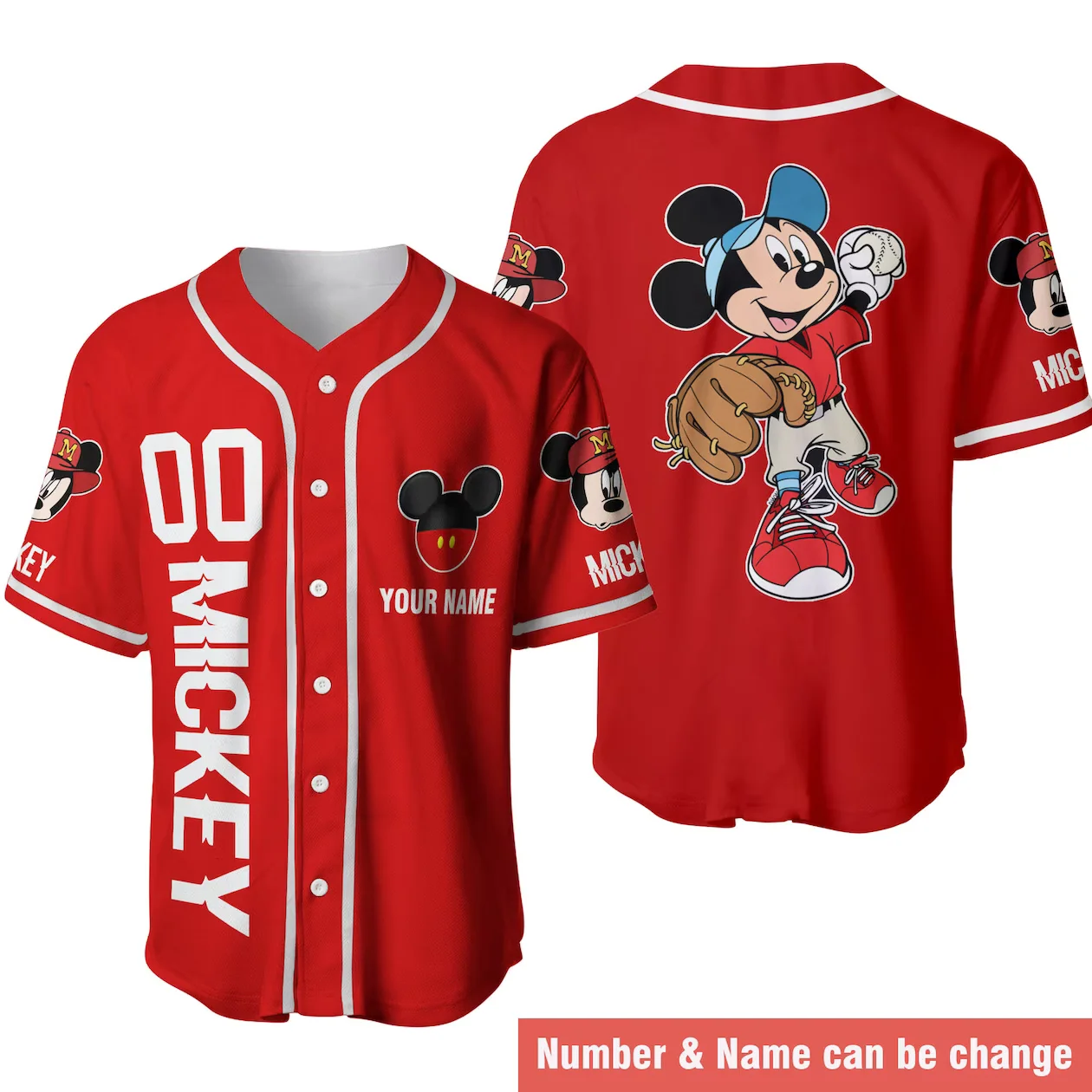 Disney Baseball Jersey Custom Name Women's Mickey Baseball Jersey Fashionable Disney Short Sleeve Hawaiian Shirt Track Top
Disney Baseball Jersey Custom Name Women's Mickey Baseball Jersey Fashionable Disney Short Sleeve Hawaiian Shirt Track Top