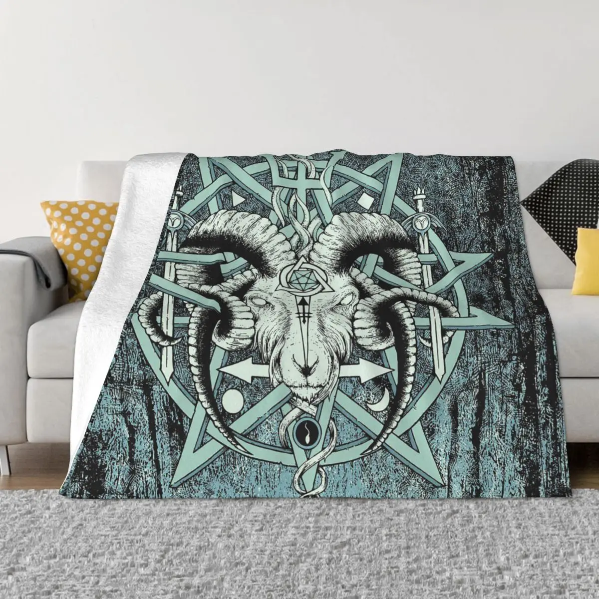 Baphomet Satanic Goat Blankets Fleece Printed Portable Soft Throw Blanket for Bed Car Bedding Throws
Baphomet Satanic Goat Blankets Fleece Printed Portable Soft Throw Blanket for Bed Car Bedding Throws