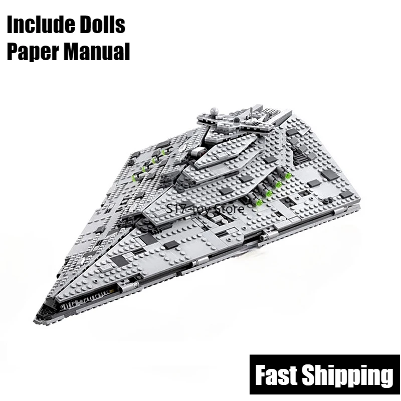10901 First Order Star Destroyer Costruzion Model Building Blocks with Figures Compatible with 75190 Star DIY Bricks Toys
10901 First Order Star Destroyer Costruzion Model Building Blocks with Figures Compatible with 75190 Star DIY Bricks Toys