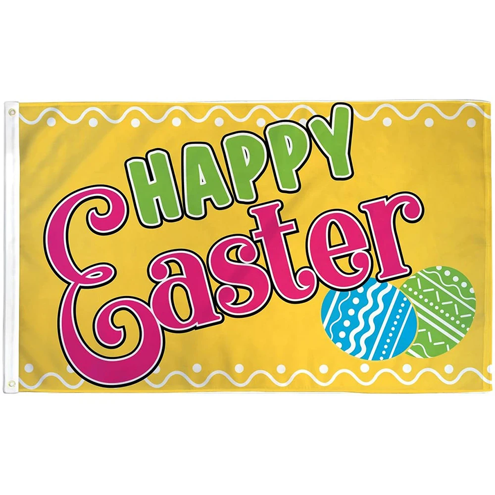 Флаг с пасхальными яйцами из 100% полиэстера Flagnshow
Флаг с пасхальными яйцами из 100% полиэстера Flagnshow