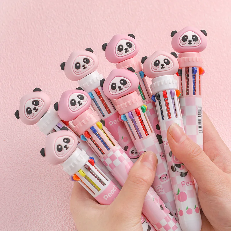 5pcs Student Kawaii Ballpoint Pen 10 Colors Creative Push Action Multi-color Pens Office Accessories Cute Stationery
5pcs Student Kawaii Ballpoint Pen 10 Colors Creative Push Action Multi-color Pens Office Accessories Cute Stationery