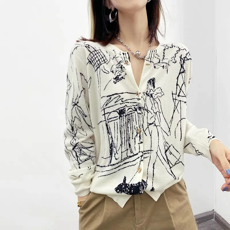 Women Sweater Shirt New Style Coat Jumper Female Cardigan Long Sleeve V-N eck Botton Elegant Shirt Casual Blouse Wool Worsted
Women Sweater Shirt New Style Coat Jumper Female Cardigan Long Sleeve V-N eck Botton Elegant Shirt Casual Blouse Wool Worsted