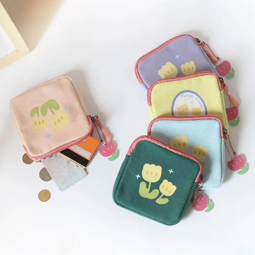 Women Sanitary Napkin Tampon Storage Bag Cartoon Tulip Portable Canvas Zipper Small Girls Students Coins Purse Wallet Pouch Gift
Women Sanitary Napkin Tampon Storage Bag Cartoon Tulip Portable Canvas Zipper Small Girls Students Coins Purse Wallet Pouch Gift