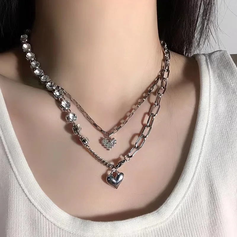 2022 New Fashion Women Pendant Necklaces Double Link Chain Metal Heart Grunge Necklace Party Jewelry Gift
2022 New Fashion Women Pendant Necklaces Double Link Chain Metal Heart Grunge Necklace Party Jewelry Gift