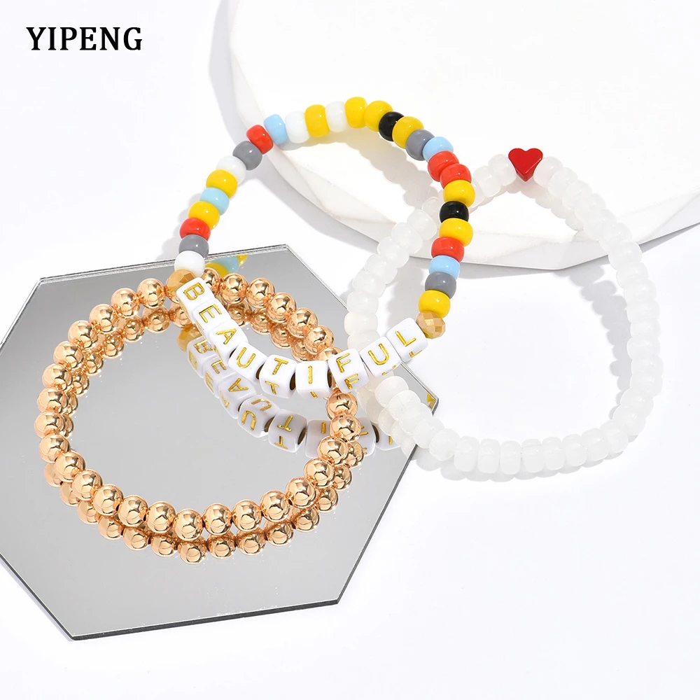 10/30 Sets Summer Bracelets For Women Jewelry 3PCS Beautiful Girls Bracelet Hearts Bead Gift For Girlfriend Free Shipping Items
10/30 Sets Summer Bracelets For Women Jewelry 3PCS Beautiful Girls Bracelet Hearts Bead Gift For Girlfriend Free Shipping Items