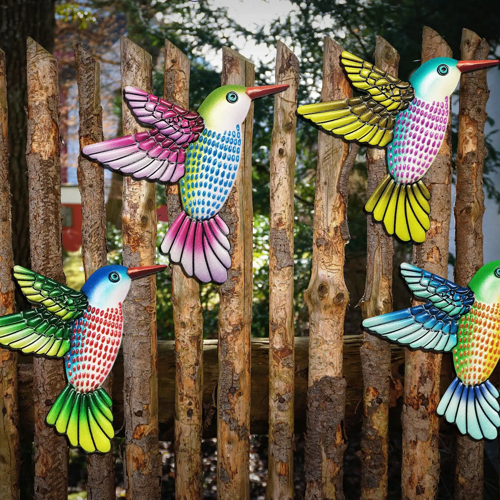 4Pcs Metal Hummingbird Art Decoration Colorful 3D Bird Outdoor Garden Sculpture Living Room Hanging Ornaments
4Pcs Metal Hummingbird Art Decoration Colorful 3D Bird Outdoor Garden Sculpture Living Room Hanging Ornaments