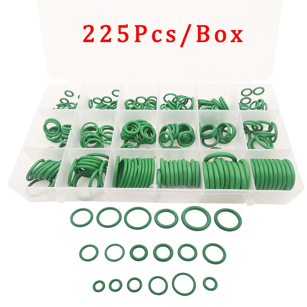225 Pcs/Box 18 Size O Rings Seal Gasket Washer O Ring Assortment for Faucet Plumbing Car Automotive Repair Air Gas Connections
225 Pcs/Box 18 Size O Rings Seal Gasket Washer O Ring Assortment for Faucet Plumbing Car Automotive Repair Air Gas Connections