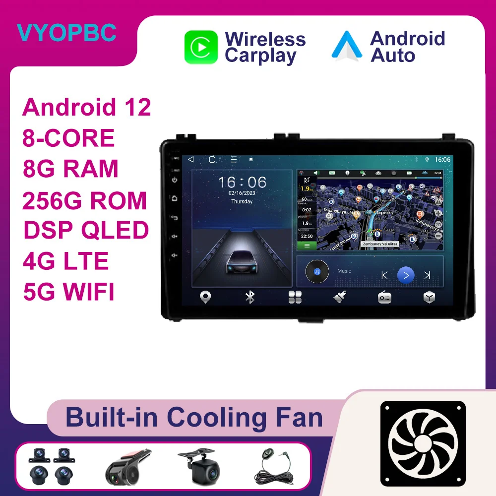 Android 12 For Toyota Corolla 11 Auris E180 2017 - 2018 Car Radio SWC DSP ADAS RDS 4G Multimedia WIFI AHD Stereo Autoradio BT
Android 12 For Toyota Corolla 11 Auris E180 2017 - 2018 Car Radio SWC DSP ADAS RDS 4G Multimedia WIFI AHD Stereo Autoradio BT