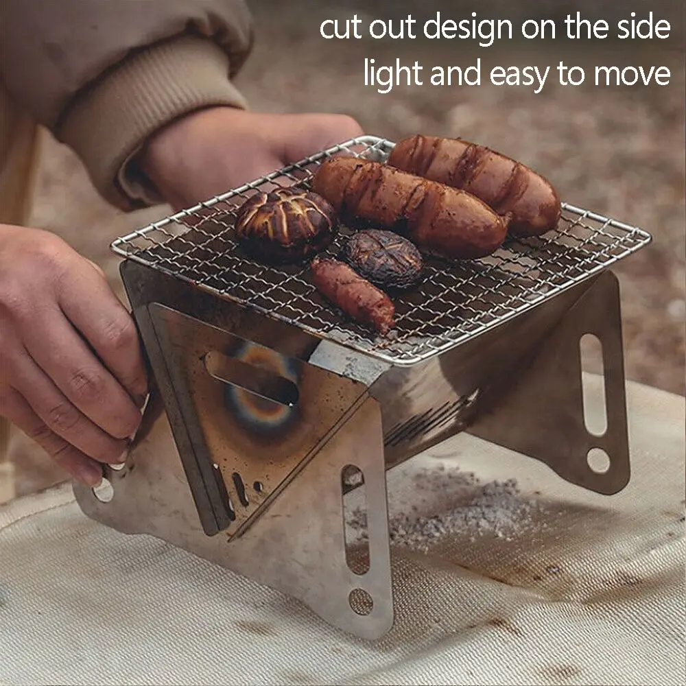 BBQ Supplies Foldable Camping Outdoor Card Stove BBQ Grill Fire Rack Barbecue Furnace
BBQ Supplies Foldable Camping Outdoor Card Stove BBQ Grill Fire Rack Barbecue Furnace