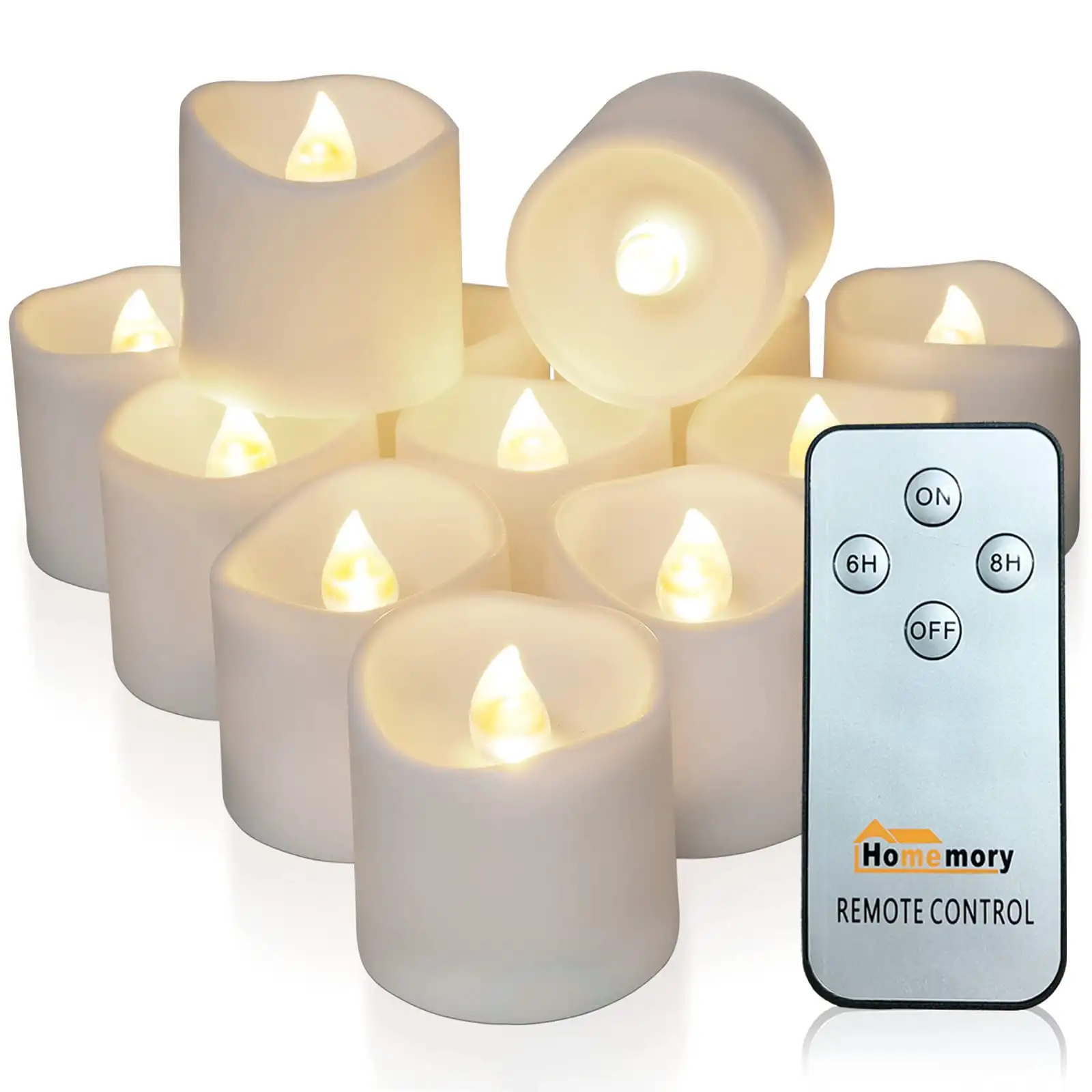 12Pack Remote Control Flameless LED Votive Candles, Long Lasting Battery Operated Tea Light with Timers, Fake Candles in Warm W
12Pack Remote Control Flameless LED Votive Candles, Long Lasting Battery Operated Tea Light with Timers, Fake Candles in Warm W
