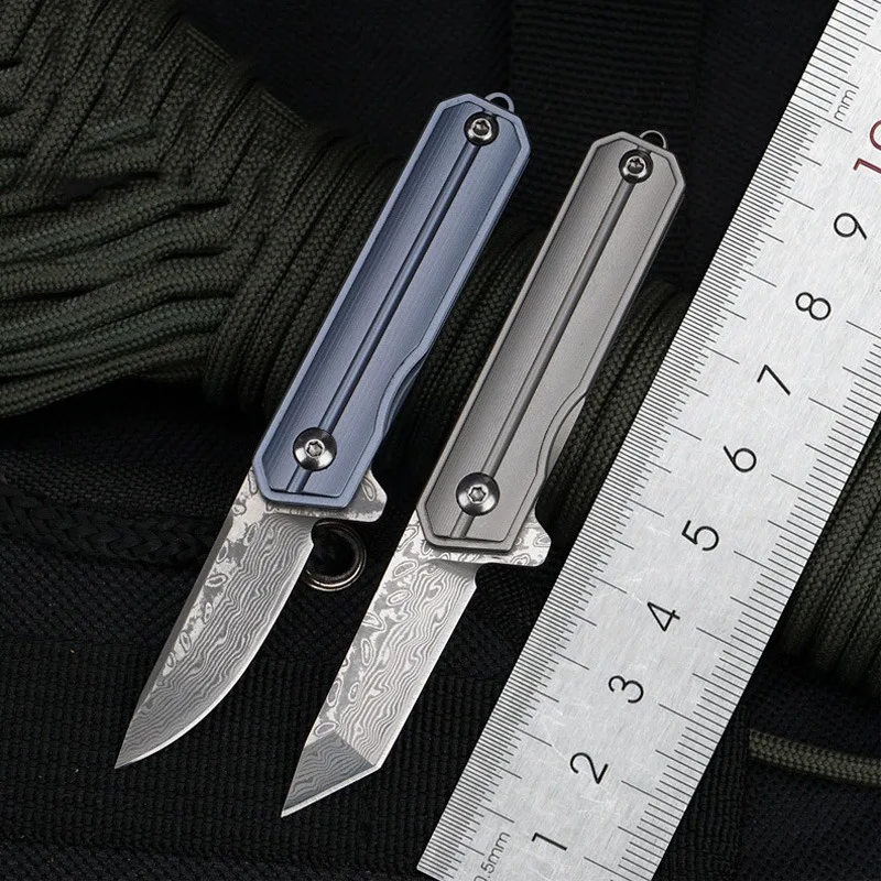 Titanium Alloy Mini Knife Damascus Printed Blade EDC Multitool Outdoor Camping Keychain Portable Survival Folding Pocket Knife
Titanium Alloy Mini Knife Damascus Printed Blade EDC Multitool Outdoor Camping Keychain Portable Survival Folding Pocket Knife
