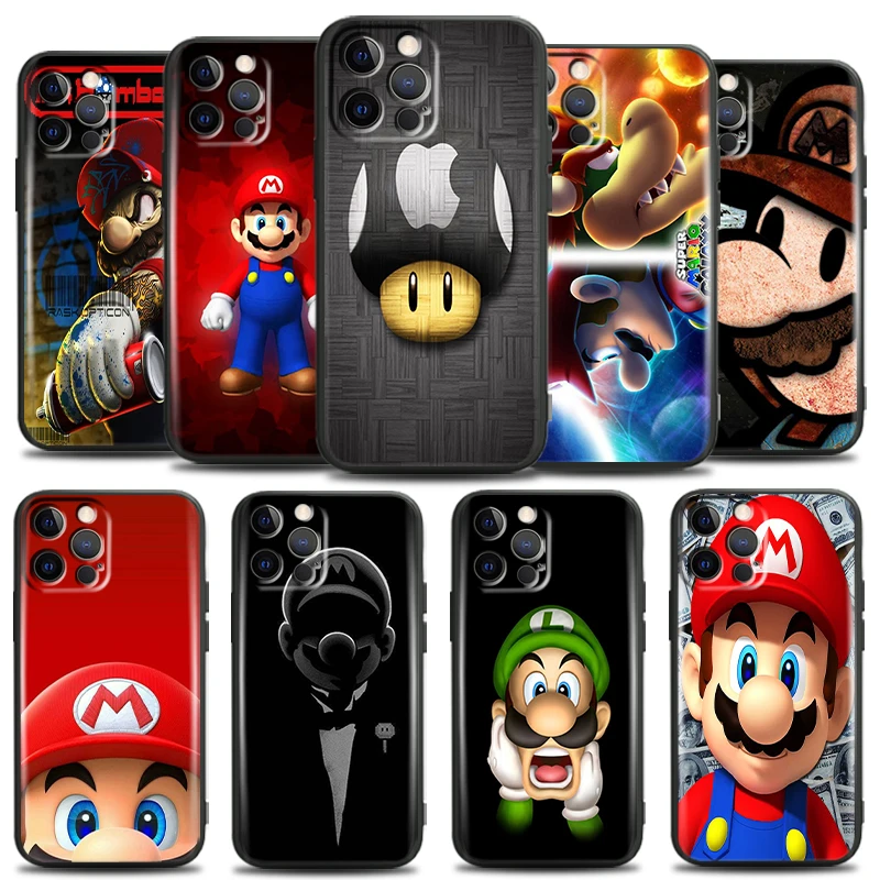 Cute Super Mario Bros For Apple iPhone 13 12 11 Pro Mini X XR XS Max SE 6 6S 7 8 Plus Phone Case TPU Soft Liquid Silicon Black
Cute Super Mario Bros For Apple iPhone 13 12 11 Pro Mini X XR XS Max SE 6 6S 7 8 Plus Phone Case TPU Soft Liquid Silicon Black