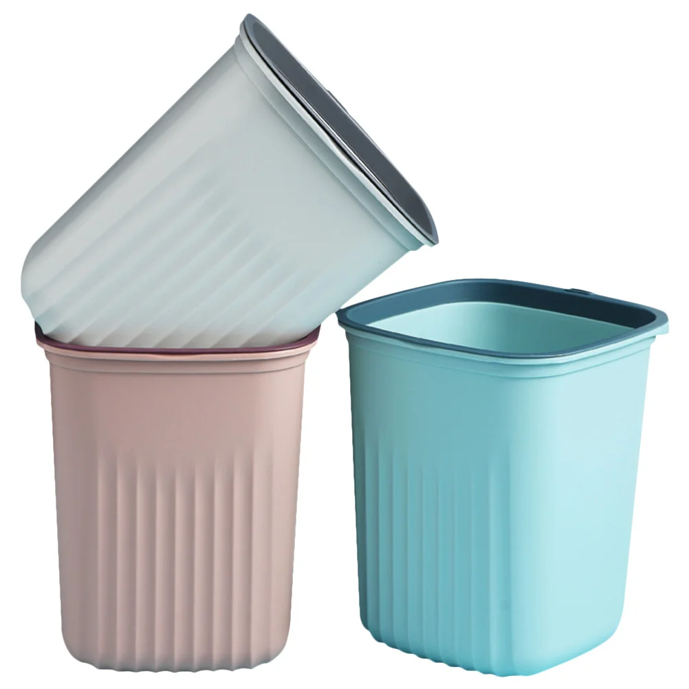 

Trash Can Bin Waste Basket Garbage Bins Storage Container Office Kitchen Bucket Cans Outdoor Sundries Baskets Home Rubbish
