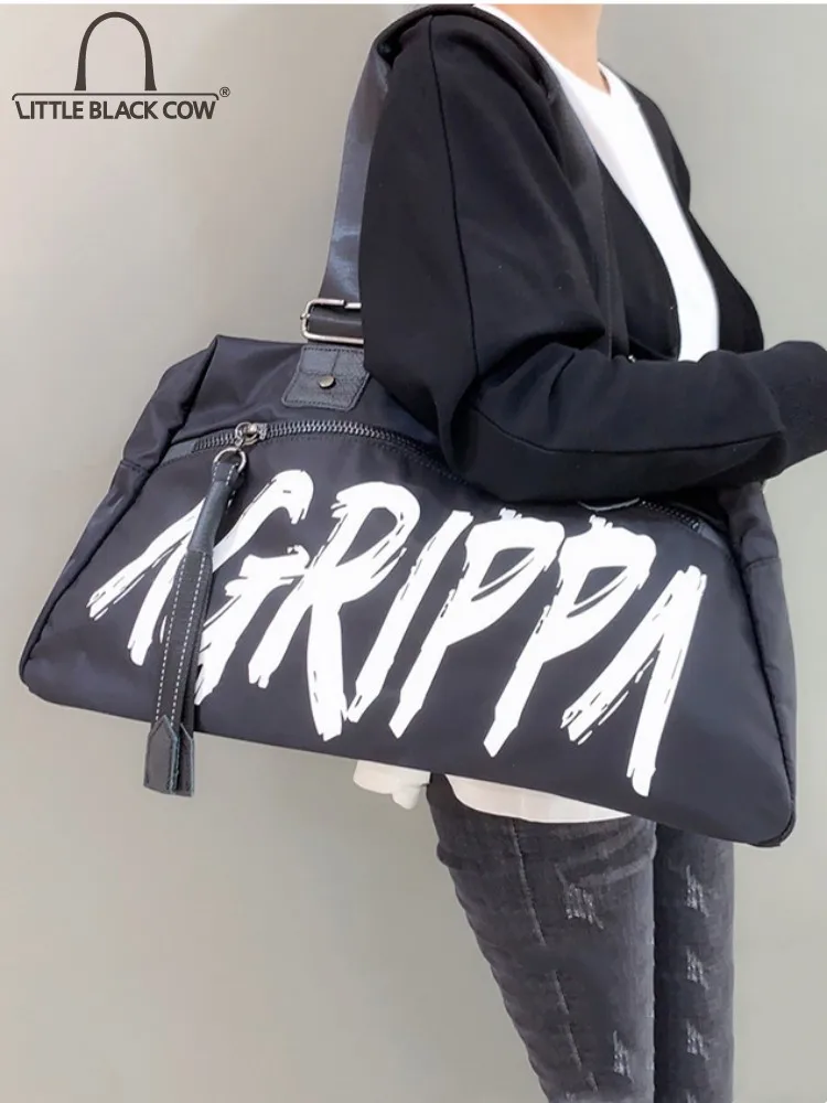 Graffiti Letter Print Casual Tote Women Single Shoulder Bag Large Capacity ShoppingTravel Bag Unisex Nylon Gym Fitness Handbag
Graffiti Letter Print Casual Tote Women Single Shoulder Bag Large Capacity ShoppingTravel Bag Unisex Nylon Gym Fitness Handbag