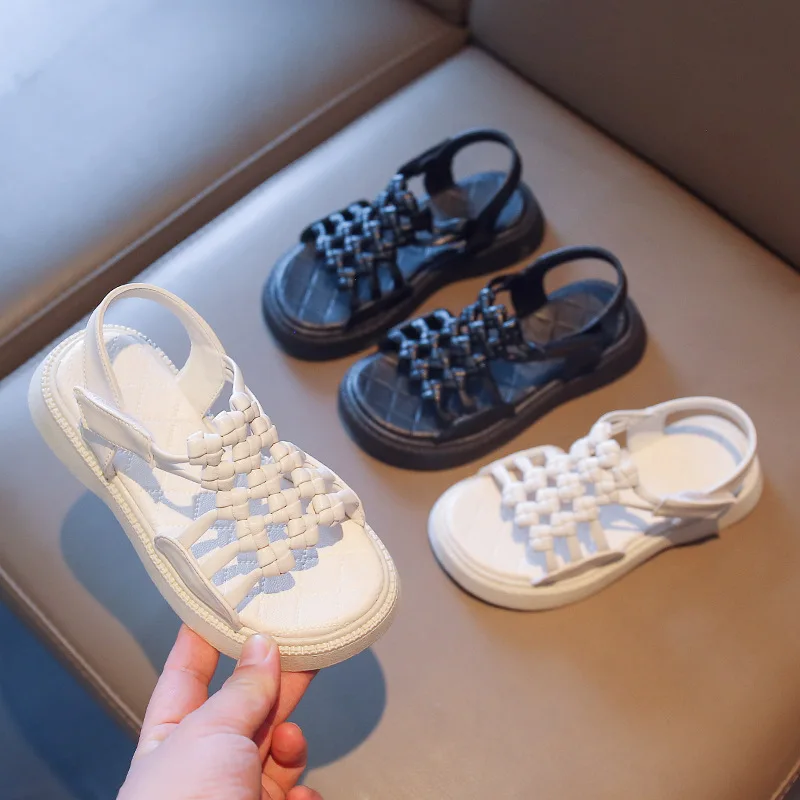 Новинка лета 2022, мягкие плетеные пляжные туфли для маленьких девочек, детские модные Универсальные сандалии с открытым носком для красивой ...
Новинка лета 2022, мягкие плетеные пляжные туфли для маленьких девочек, детские модные Универсальные сандалии с открытым носком для красивой ...