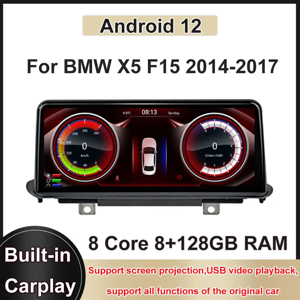 10.25 Inch Android 12 Touch Screen For BMW X5 F15 2014-2017 Car Accessories Auto Carplay Monitors Video Radio Multimedia Player
10.25 Inch Android 12 Touch Screen For BMW X5 F15 2014-2017 Car Accessories Auto Carplay Monitors Video Radio Multimedia Player