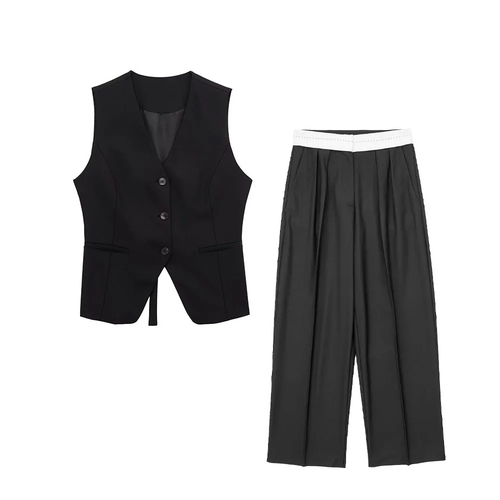 Женская майка с контрастными деталями, винтажный топ с открытой спиной и V-образным вырезом, весна 2023
Женская майка с контрастными деталями, винтажный топ с открытой спиной и V-образным вырезом, весна 2023