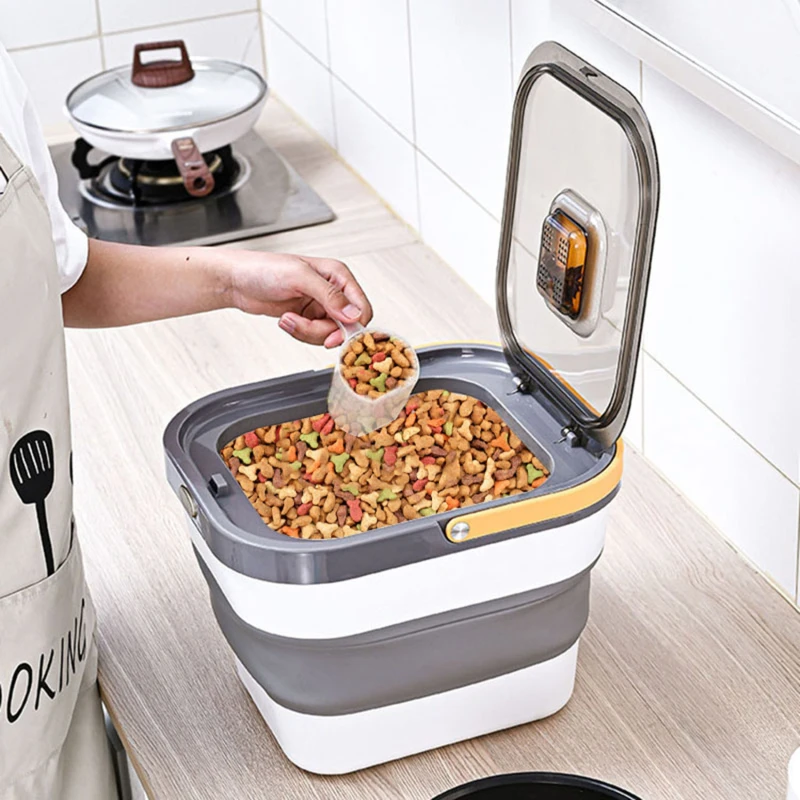 Складное кухонное ведро для пищевых продуктов для домашних животных, влагостойкое ведро для хранения зерен собак и кошек, пресс-ведра для р...
Складное кухонное ведро для пищевых продуктов для домашних животных, влагостойкое ведро для хранения зерен собак и кошек, пресс-ведра для р...