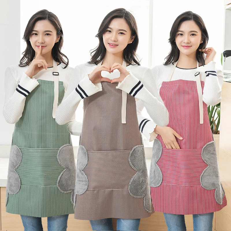 Men Women Kitchen Apron Work Home Waterproof Oil-proof Cooking Apron Stripe Printed Household Cleaning Apron
Men Women Kitchen Apron Work Home Waterproof Oil-proof Cooking Apron Stripe Printed Household Cleaning Apron