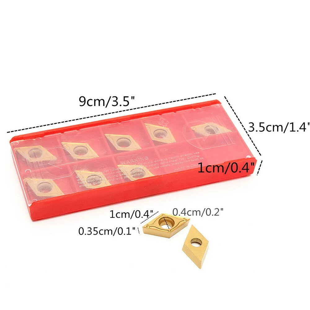 10pcs/kit DCMT11T304-HM YBC251 Blade Accessories Carbide DCMT11T304-HM YBC251 For Lathe Turning Holder Tool For Semi-finishing
10pcs/kit DCMT11T304-HM YBC251 Blade Accessories Carbide DCMT11T304-HM YBC251 For Lathe Turning Holder Tool For Semi-finishing