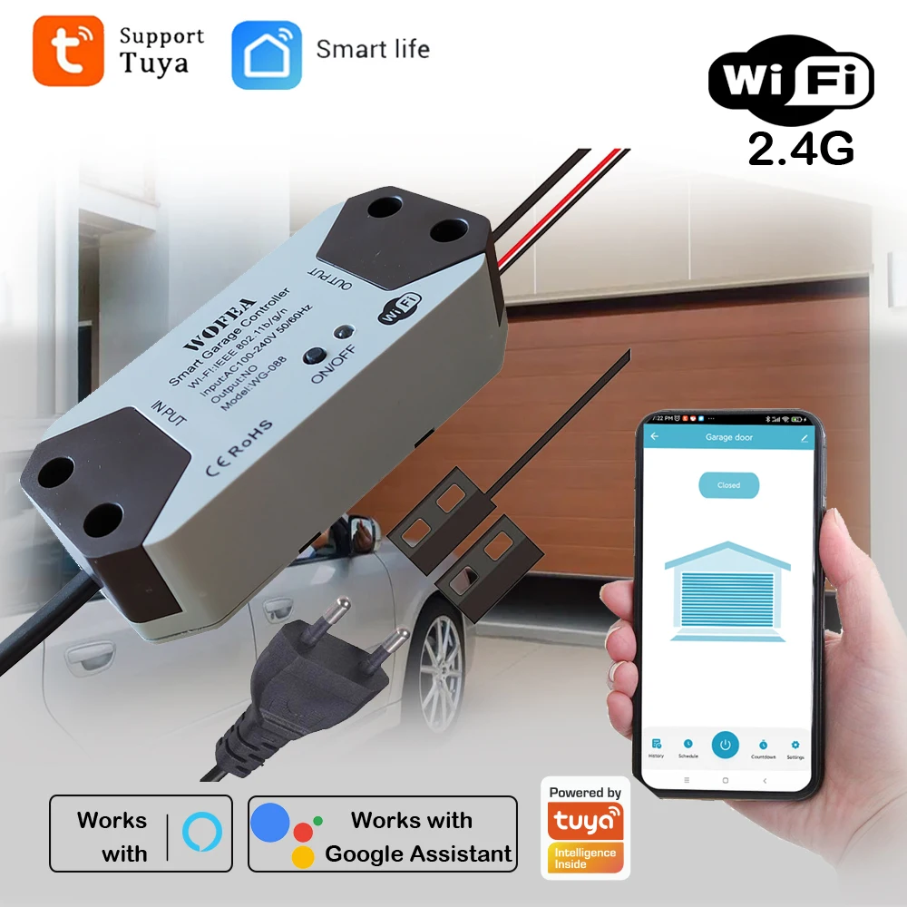 Smart Garage Door Opener Controller WG088
Smart Garage Door Opener Controller WG088