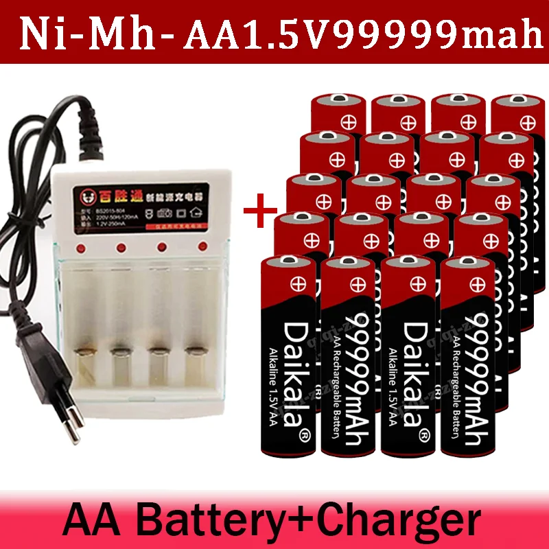 AA Battery 100%New Bestselling Alkaline Battery 1.5V AA99999mAh+charger for Clocks, Toys, and Cameras, Brand New Free Shipping 
AA Battery 100%New Bestselling Alkaline Battery 1.5V AA99999mAh+charger for Clocks, Toys, and Cameras, Brand New Free Shipping