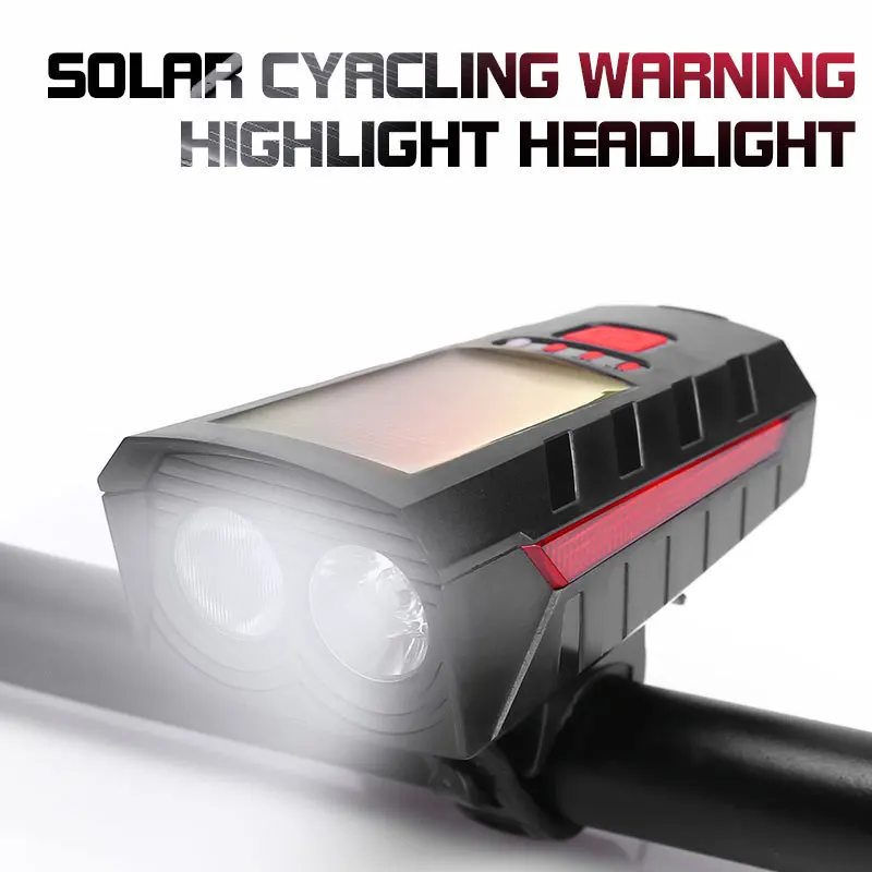 Solar Powered Bicycle Light High Quality Bike Headlight 4000 Lumne Waterproof High Brightness Bike Cycling Lamp Flashligh
Solar Powered Bicycle Light High Quality Bike Headlight 4000 Lumne Waterproof High Brightness Bike Cycling Lamp Flashligh