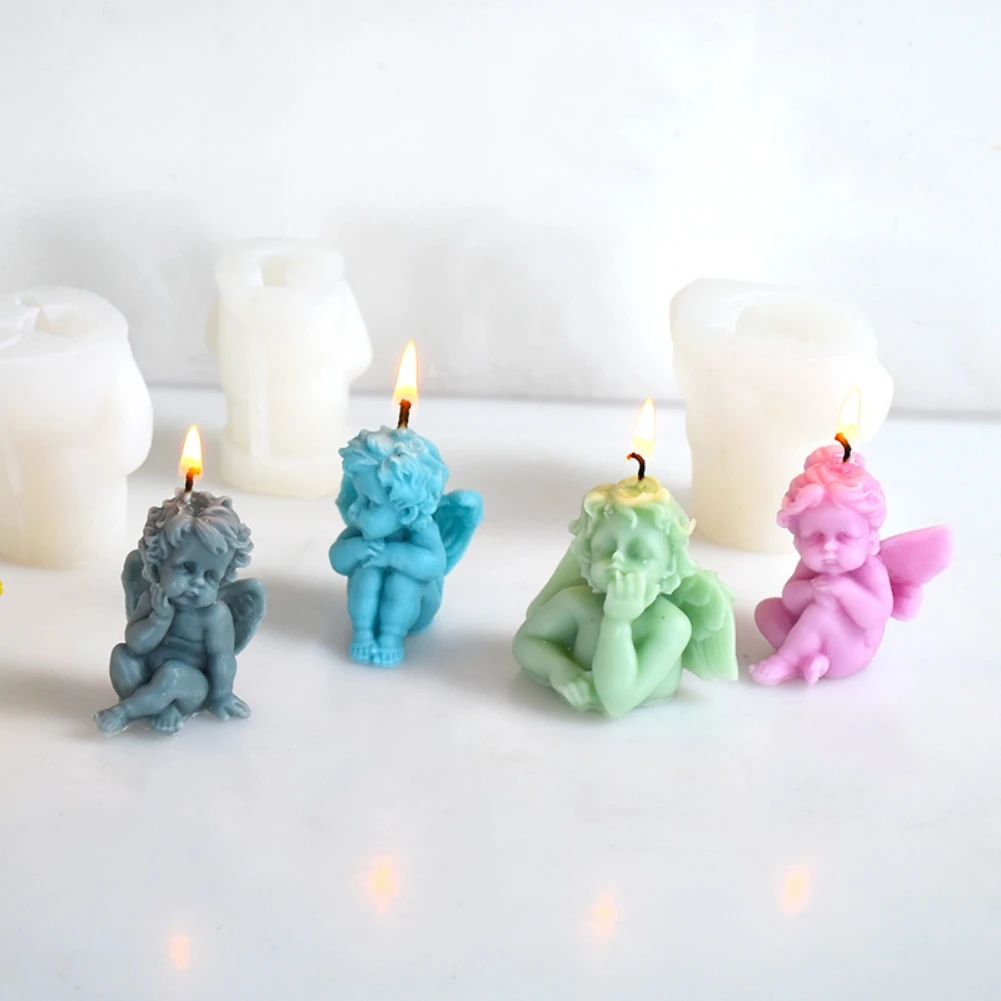 3D Angel Silicone Mold Handmade Soap Candle Mould DIY Fondant Cake Candy Chocolate Clay Plaster Mold Kitchen Baking Mould
3D Angel Silicone Mold Handmade Soap Candle Mould DIY Fondant Cake Candy Chocolate Clay Plaster Mold Kitchen Baking Mould
