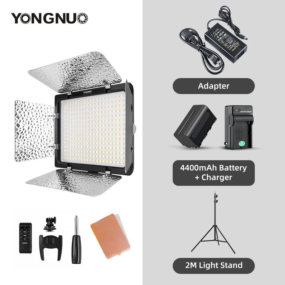 Yongnuo YN300 III YN300III 3200k-5500K CRI95 Camera Photo LED Video Light Optional with AC Power Adapter + NP770 Battery KIT
Yongnuo YN300 III YN300III 3200k-5500K CRI95 Camera Photo LED Video Light Optional with AC Power Adapter + NP770 Battery KIT