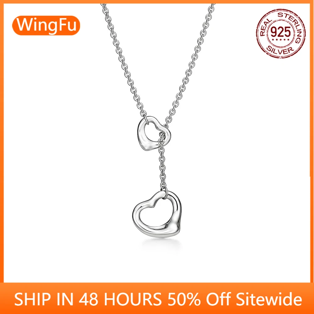 2022 fashion luxury temperament hollow love pendant S925 sterling silver pendant necklace simple and generous
2022 fashion luxury temperament hollow love pendant S925 sterling silver pendant necklace simple and generous