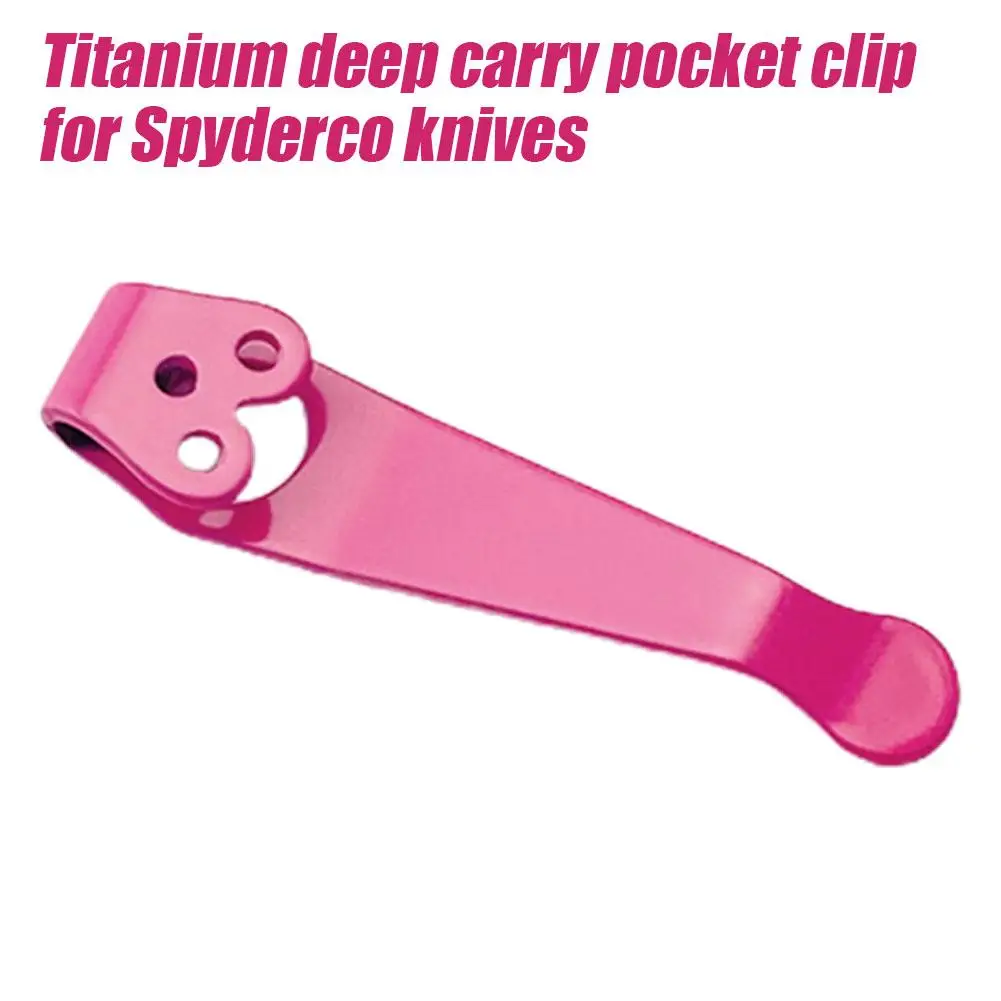 1pc Custom Titanium Deep Carry Pocket Clip Back Clamp for Spyderco Paramilitary2 C81 Para3 C223 C11 Delica4 C10 Endura4 Str O7I9
1pc Custom Titanium Deep Carry Pocket Clip Back Clamp for Spyderco Paramilitary2 C81 Para3 C223 C11 Delica4 C10 Endura4 Str O7I9