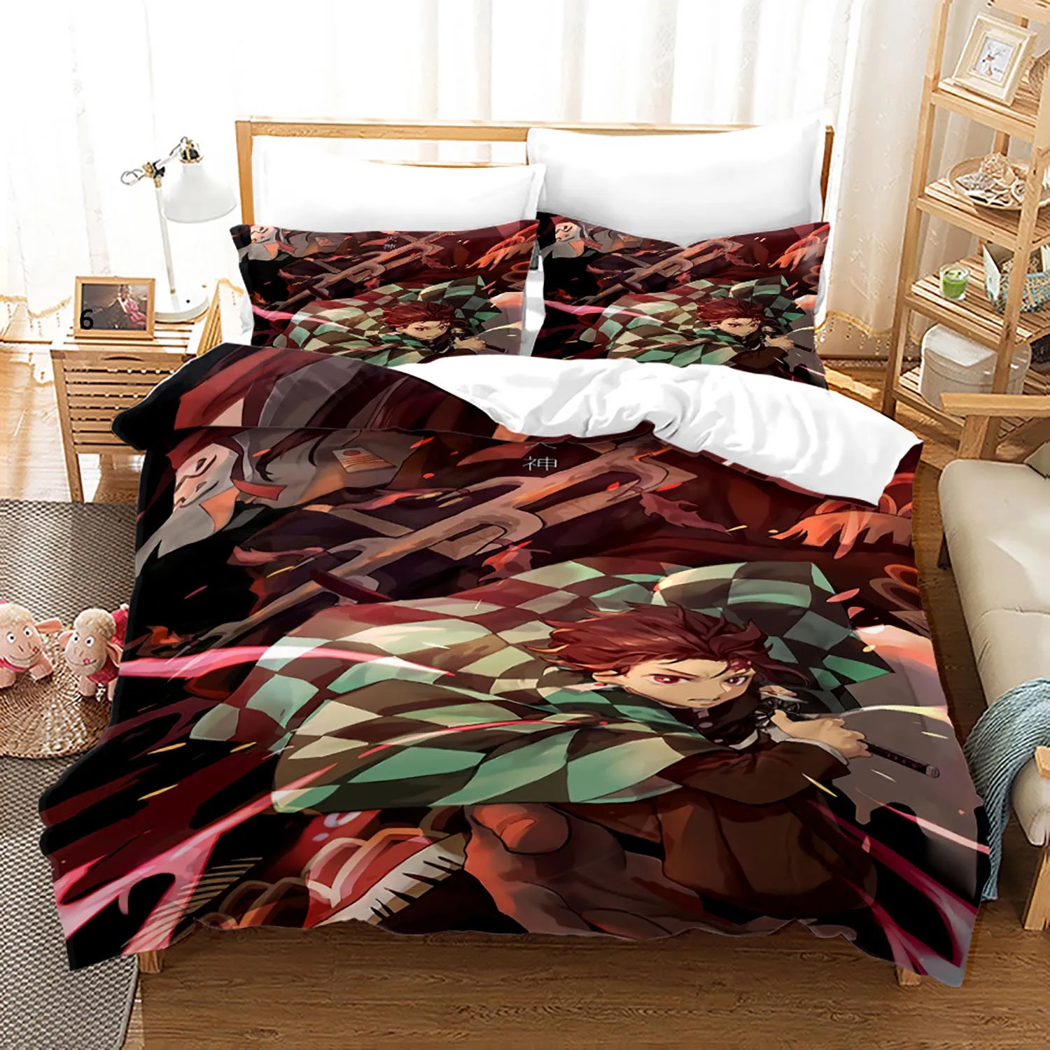 Demon Slayer Bedding Set Single Twin Full Queen King Size Demon Slayer Bed Set Children Kid Bedroom Duvetcover Sets 3D Print 006
Demon Slayer Bedding Set Single Twin Full Queen King Size Demon Slayer Bed Set Children Kid Bedroom Duvetcover Sets 3D Print 006