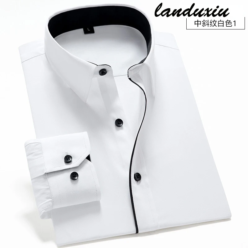 Summer Short Sleeve Male Shirts Twill Ocketlessbusiness Men Social Dress Shirts Slim Fit Soft Comfortable landuxiu
Summer Short Sleeve Male Shirts Twill Ocketlessbusiness Men Social Dress Shirts Slim Fit Soft Comfortable landuxiu