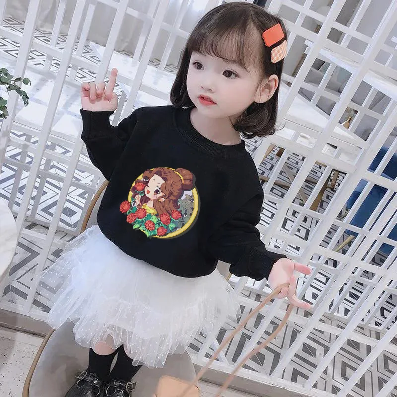 Disney Princess Children Sweatshirts Clothes for Girls Belle Pullover Kawaii Fashion Anime Cartoons Cotton Casual Boy Kid Tops 
Disney Princess Children Sweatshirts Clothes for Girls Belle Pullover Kawaii Fashion Anime Cartoons Cotton Casual Boy Kid Tops