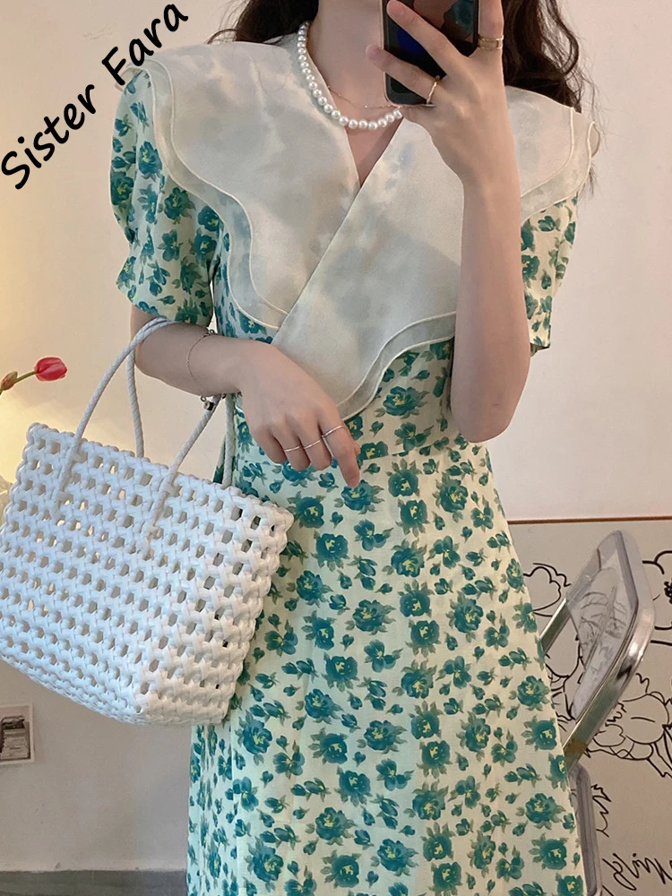 Sister Fara Cascading Ruffle Lapel Dresses for Women's Summer High Waist Lace Up Print Dress Female Slim Casual Pullover Dresses
Sister Fara Cascading Ruffle Lapel Dresses for Women's Summer High Waist Lace Up Print Dress Female Slim Casual Pullover Dresses