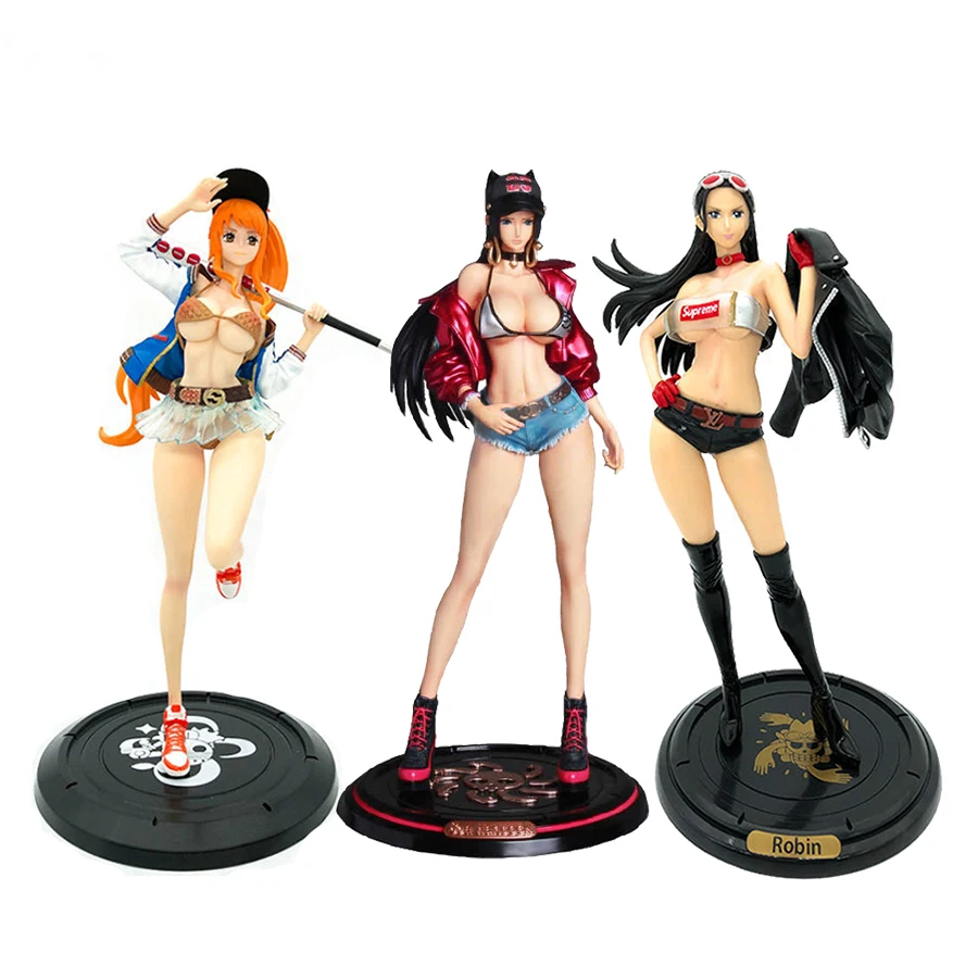 34cm One Piece Anime Figure Nami Tide Brand Detachable Clothes Sexy Standing Posture Japan Collectible Toys PVC Model Doll Gifts 
34cm One Piece Anime Figure Nami Tide Brand Detachable Clothes Sexy Standing Posture Japan Collectible Toys PVC Model Doll Gifts