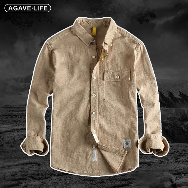 Рубашка-карго мужская с длинным рукавом, винтажная блуза из хлопка и льна, тактическая одежда
Рубашка-карго мужская с длинным рукавом, винтажная блуза из хлопка и льна, тактическая одежда