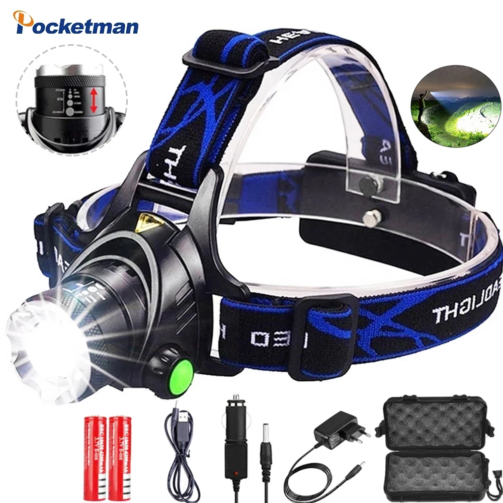 Headlamps Most Bright Led Headlamp L2/T6 Zoomable Headlight Head Torch Flashlight Head lamp by 18650 battery for Fishing Hunting
Headlamps Most Bright Led Headlamp L2/T6 Zoomable Headlight Head Torch Flashlight Head lamp by 18650 battery for Fishing Hunting