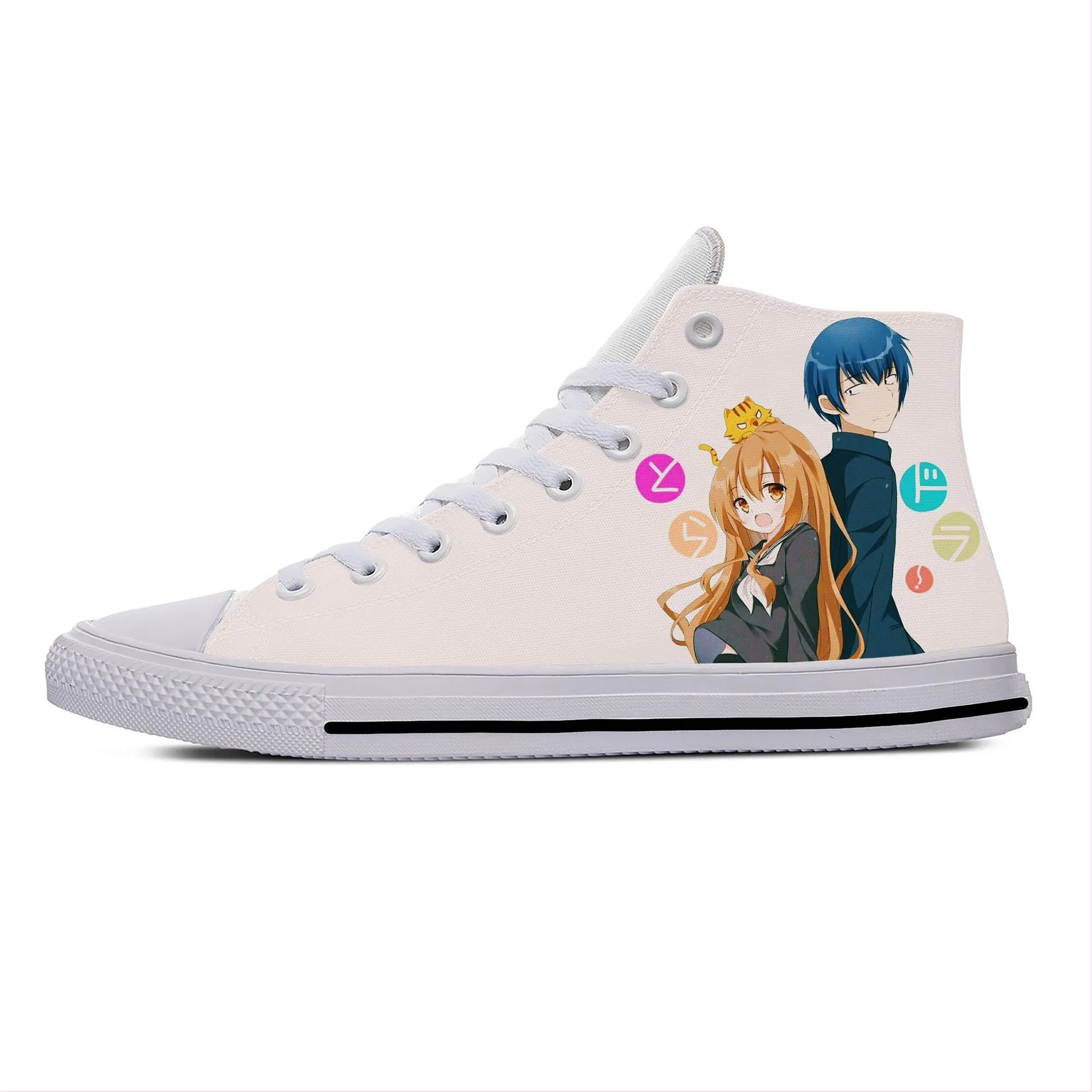 Anime Cartoon Toradora Takasu Ryuuji Aisaka Taiga Casual Cloth Shoes High Top Lightweight Breathable 3D Print Men Women Sneakers
Anime Cartoon Toradora Takasu Ryuuji Aisaka Taiga Casual Cloth Shoes High Top Lightweight Breathable 3D Print Men Women Sneakers