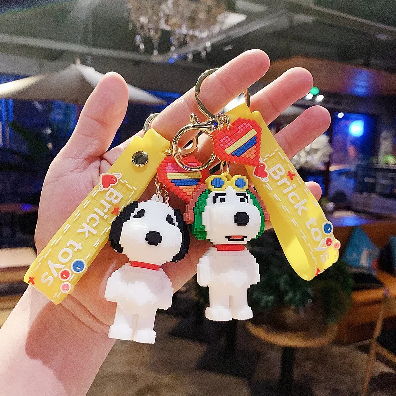 Cartoon Animation Snoopy Originality Keychain Building Block Shape Pendant Car Accessories Bag Ornaments Fashion Lovers Gift
Cartoon Animation Snoopy Originality Keychain Building Block Shape Pendant Car Accessories Bag Ornaments Fashion Lovers Gift
