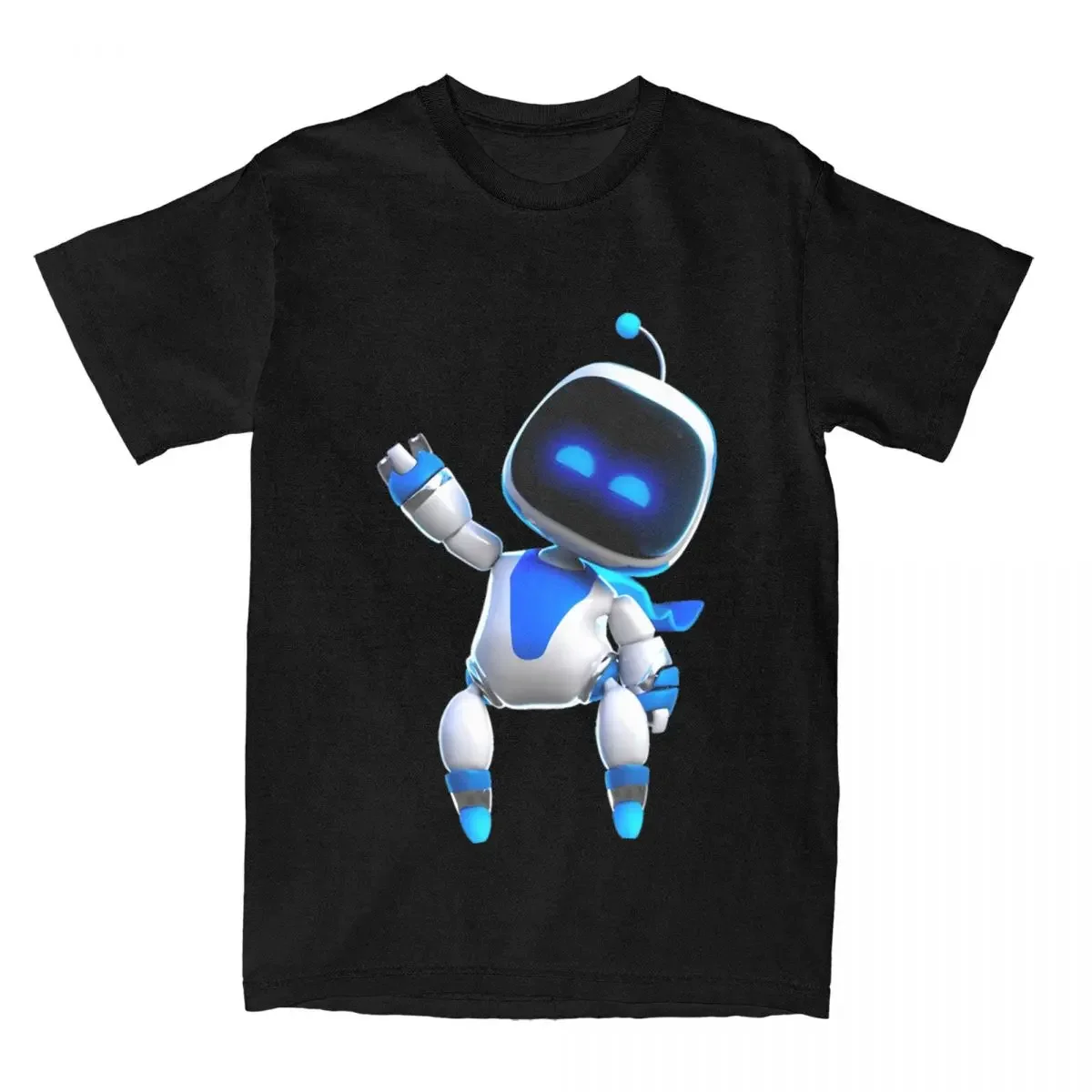 Astros Playroom Game Astrobot футболки для мужчин из чистого хлопка забавные с круглым вырезом